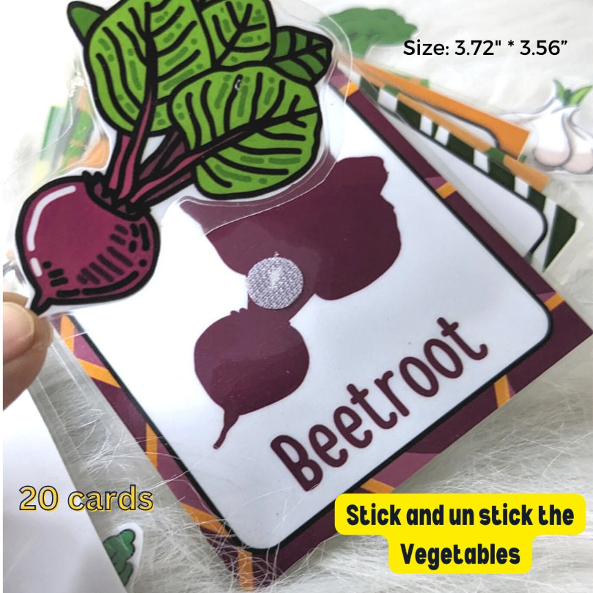 Vegetables Activity Flash cards