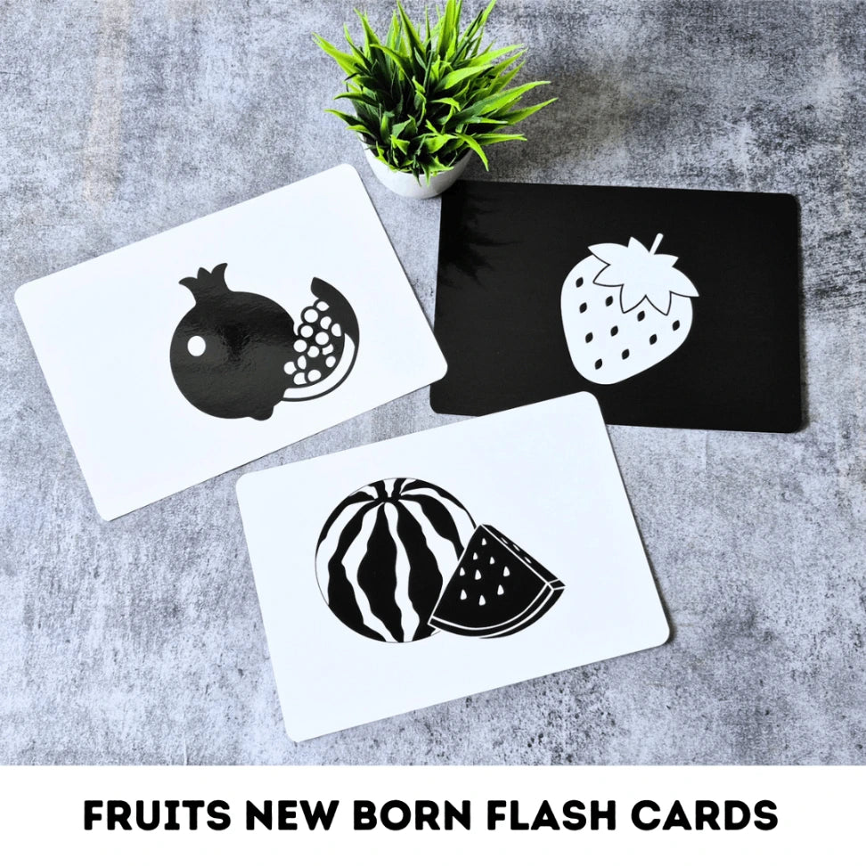 Newborn High-Contrast Fruit Flashcards