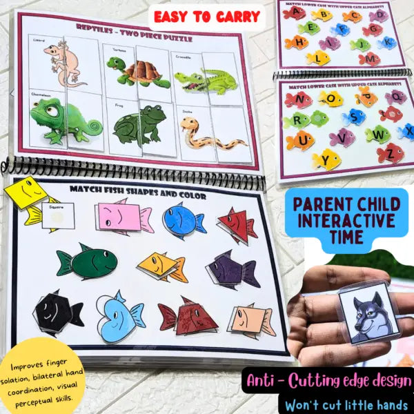 Animal safari activity book β Preschool busy book