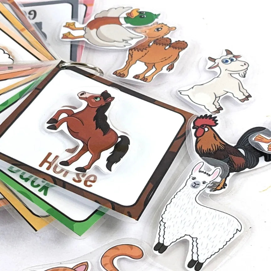 Farm animals Activity Flash cards