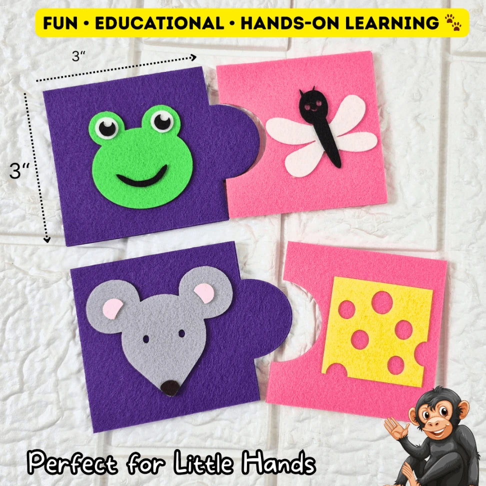 animal food matching toy