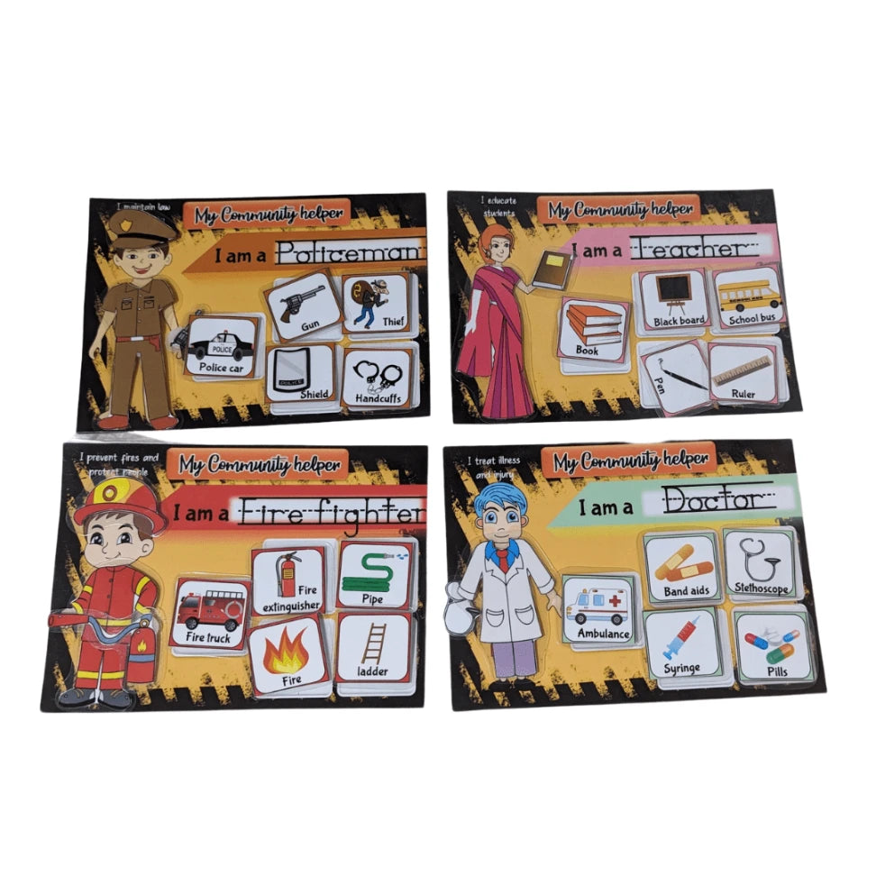 nteractive community helpers matching activity for toddlers