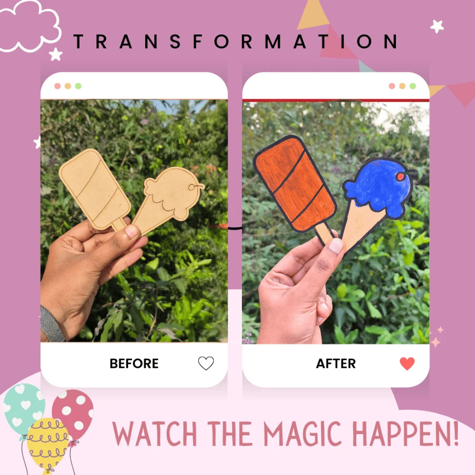 ice cream theme craft kit for kids