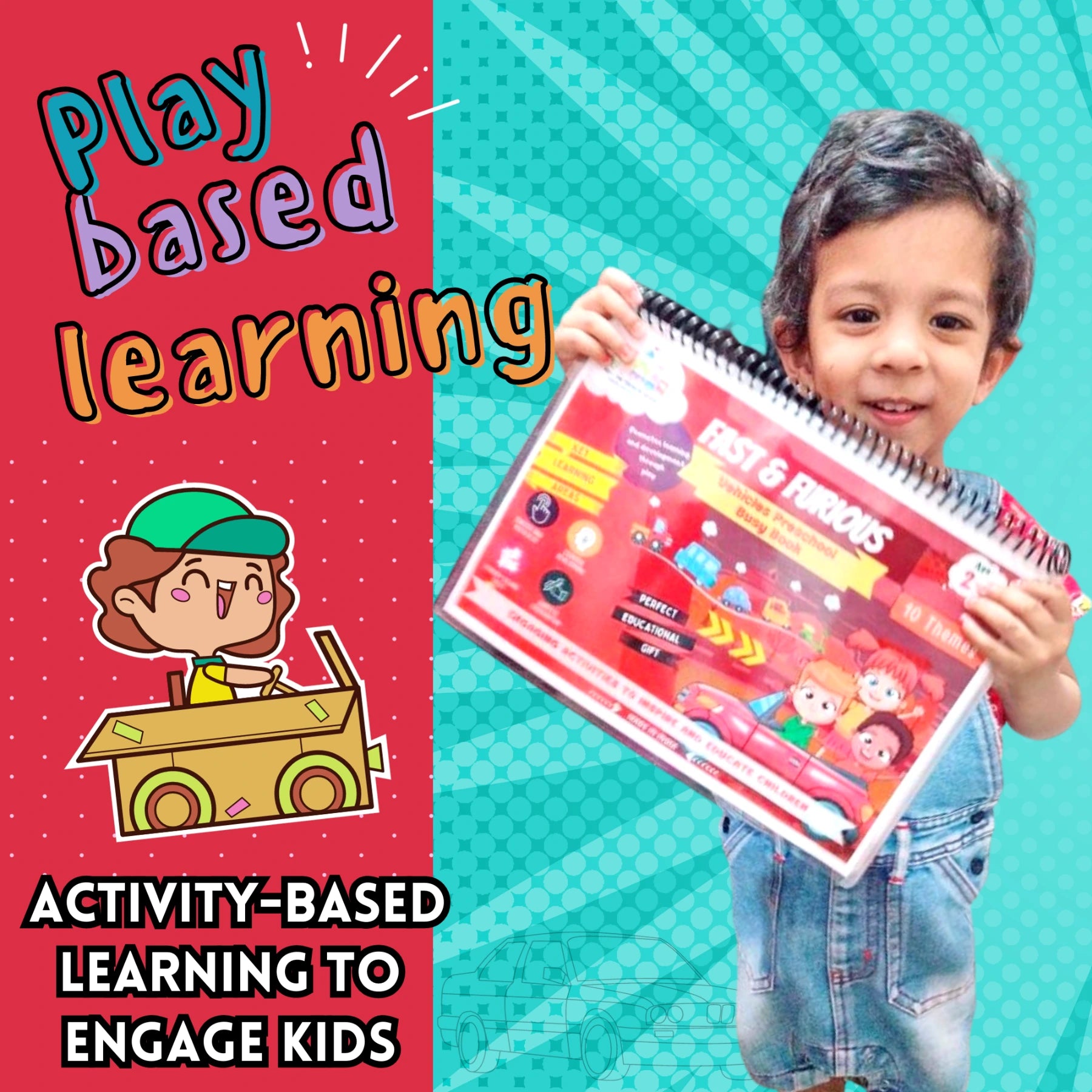 FAST & FURIOUS – Vehicle themed preschool busy book