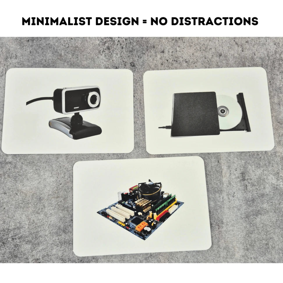 Hardware Parts of Computer - Right Brain Flash Cards