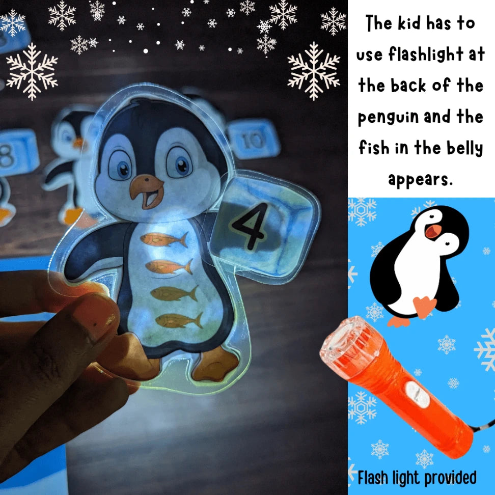 Counting and Number Recognition Flashlight Toy for Children