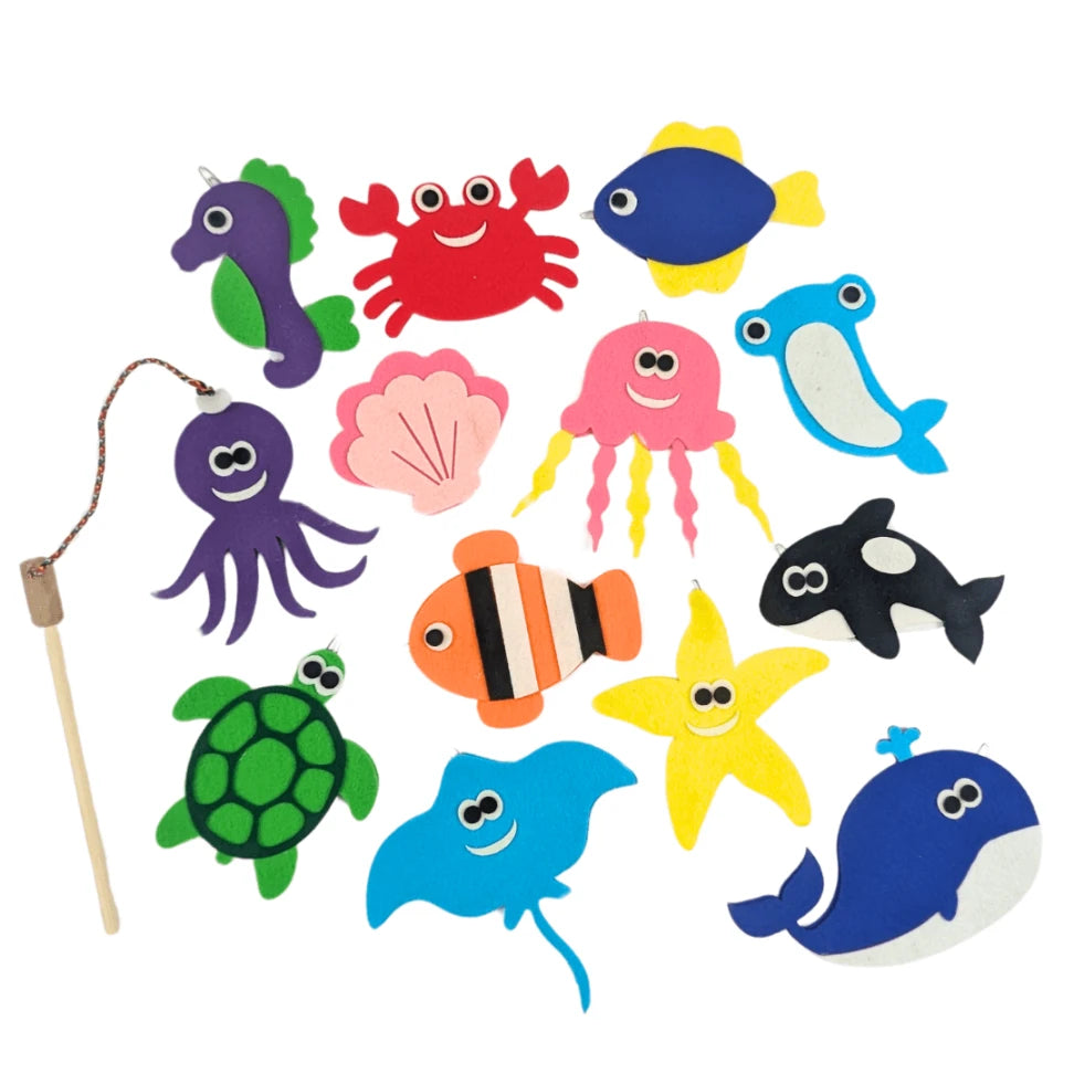 Magnetic fishing game for kids