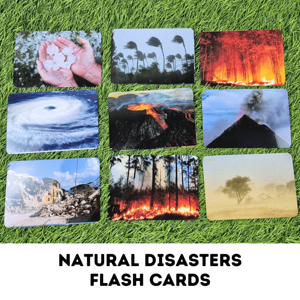 Natural Disasters - Right Bain Flash Cards
