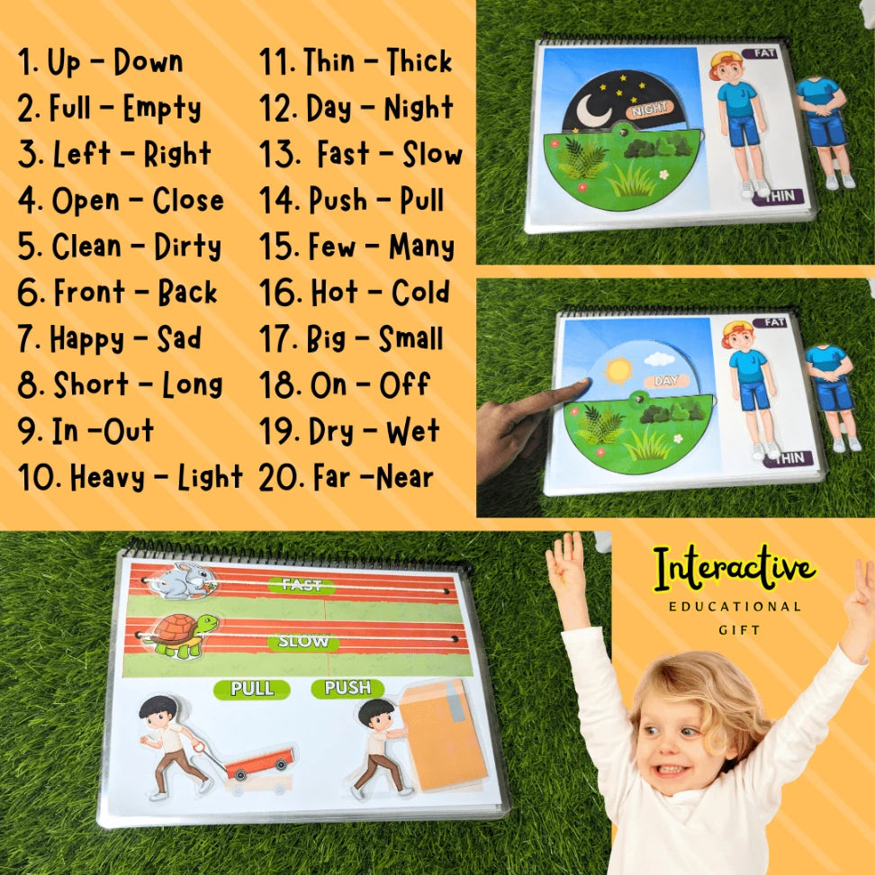 Opposites – Interactive busy book