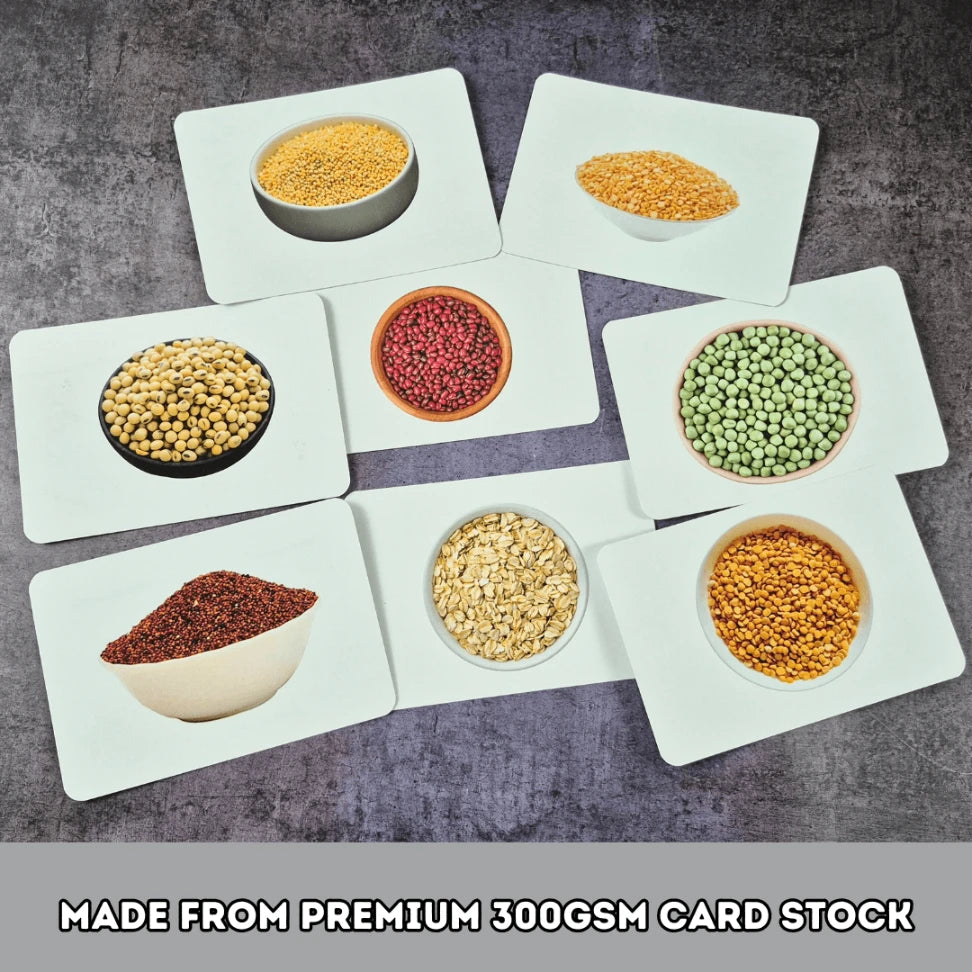 Pulses and Cereals - Right Brain Flash Cards