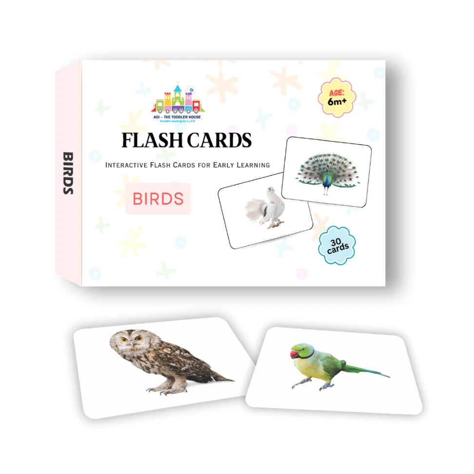 bird flashcards for toddlers age 1+ real images