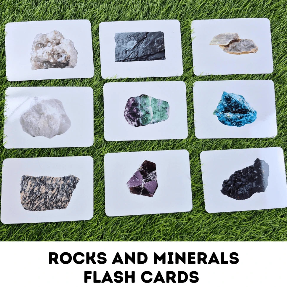 Rocks and Minerals - Right Brain Flash Cards