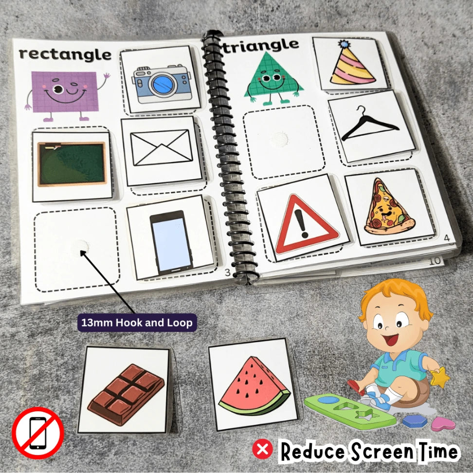 Shapes busy book