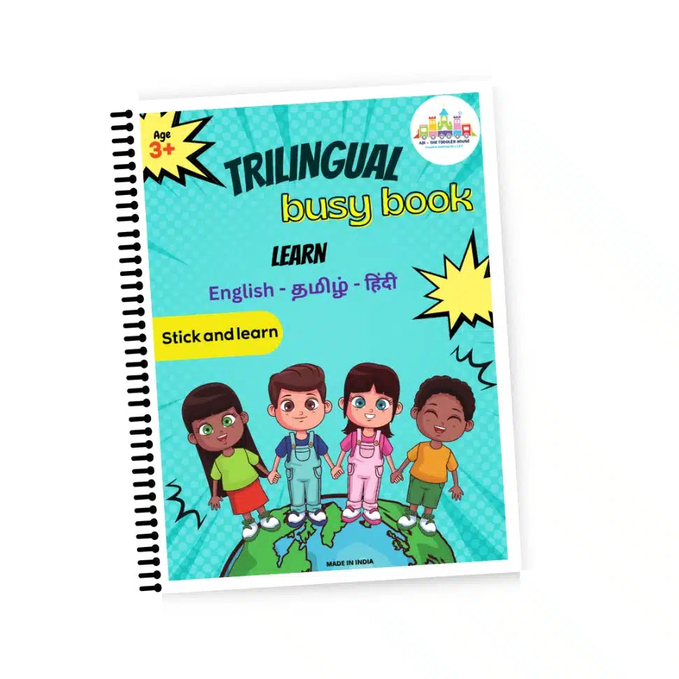Trilingual Busy book| Tamil – Hindi – English