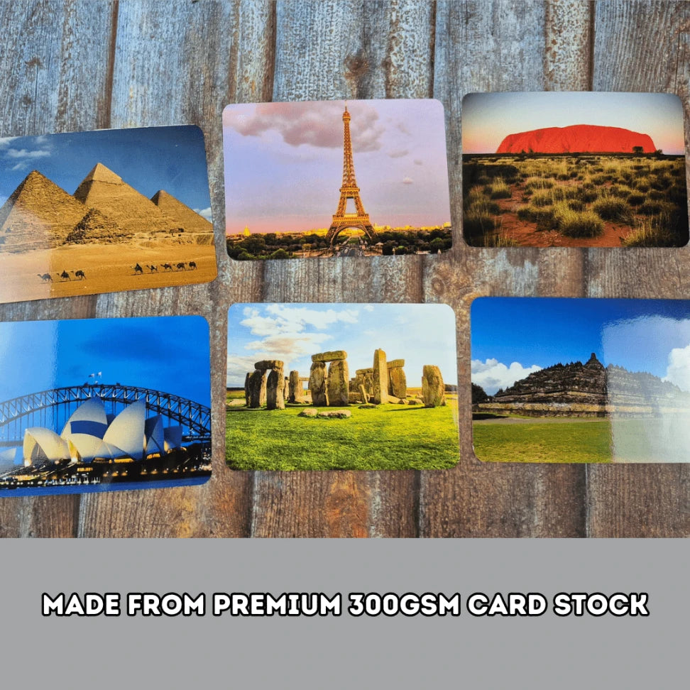 World Famous Monuments - Right Brain Flash Cards