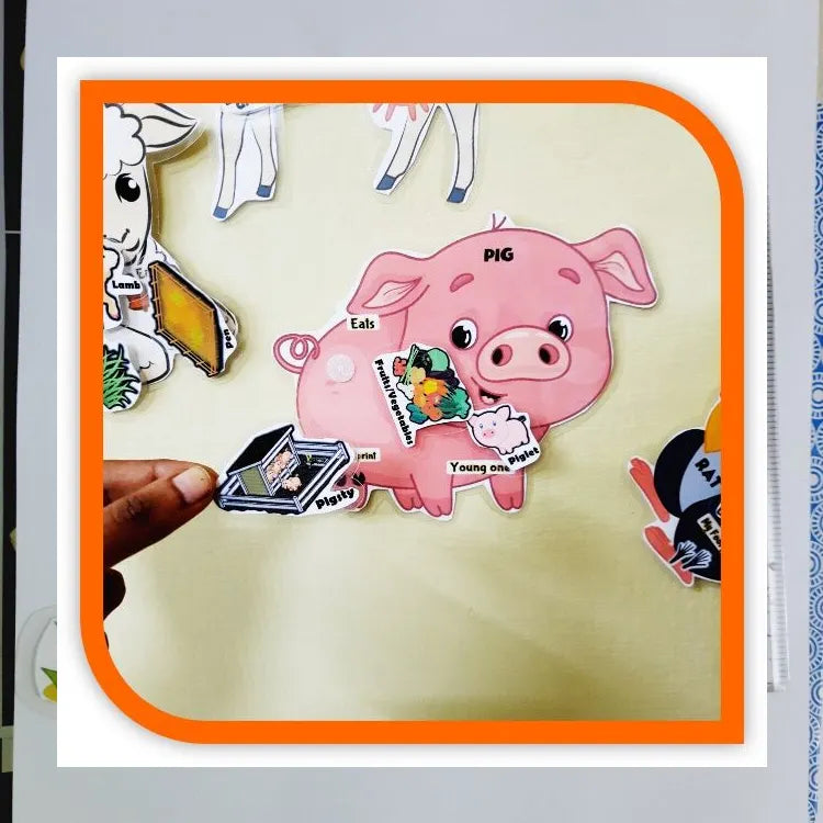 arm Animal Activity Stickers for Kids