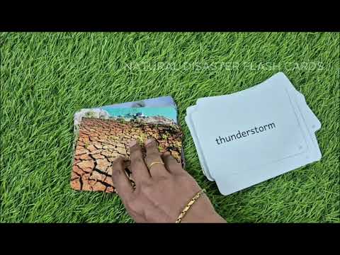 Natural Disasters - Right Bain Flash Cards