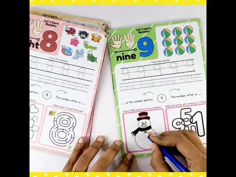 Number tracing book – Reusable, Pre writing