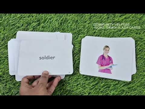 Community Helpers - Right Brain Flash Cards