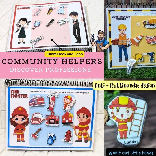 profession matching book for kids