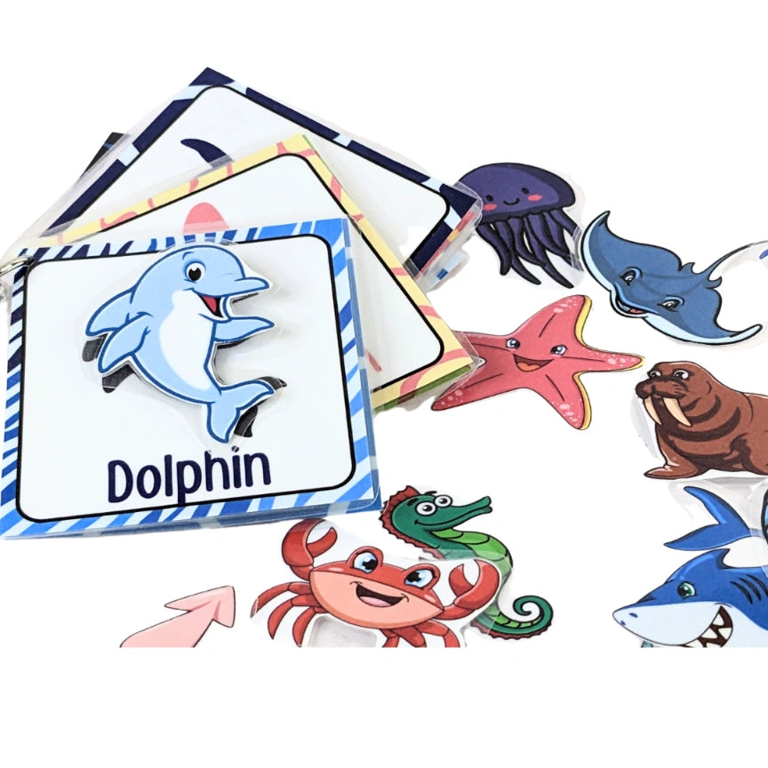 Sea animals Activity Flash cards
