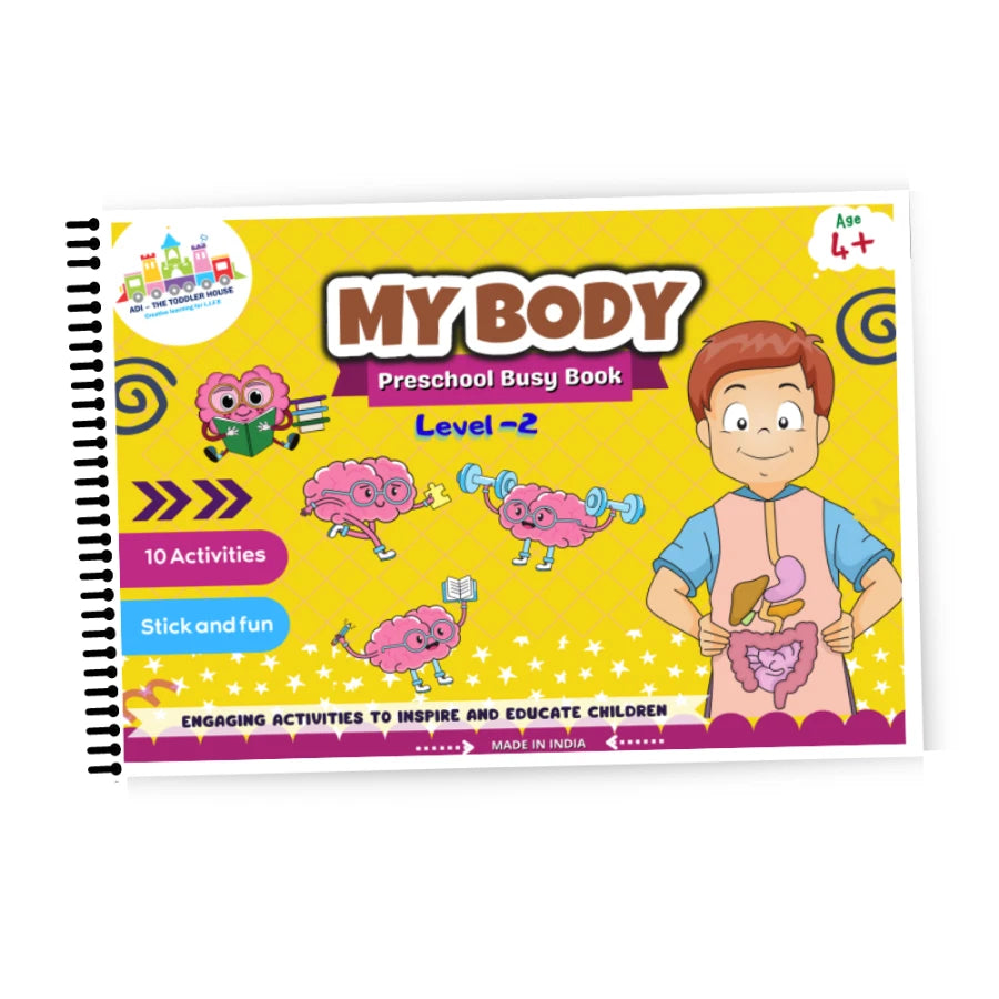 nteractive Body Parts Binder for Toddlers with 10 Activities