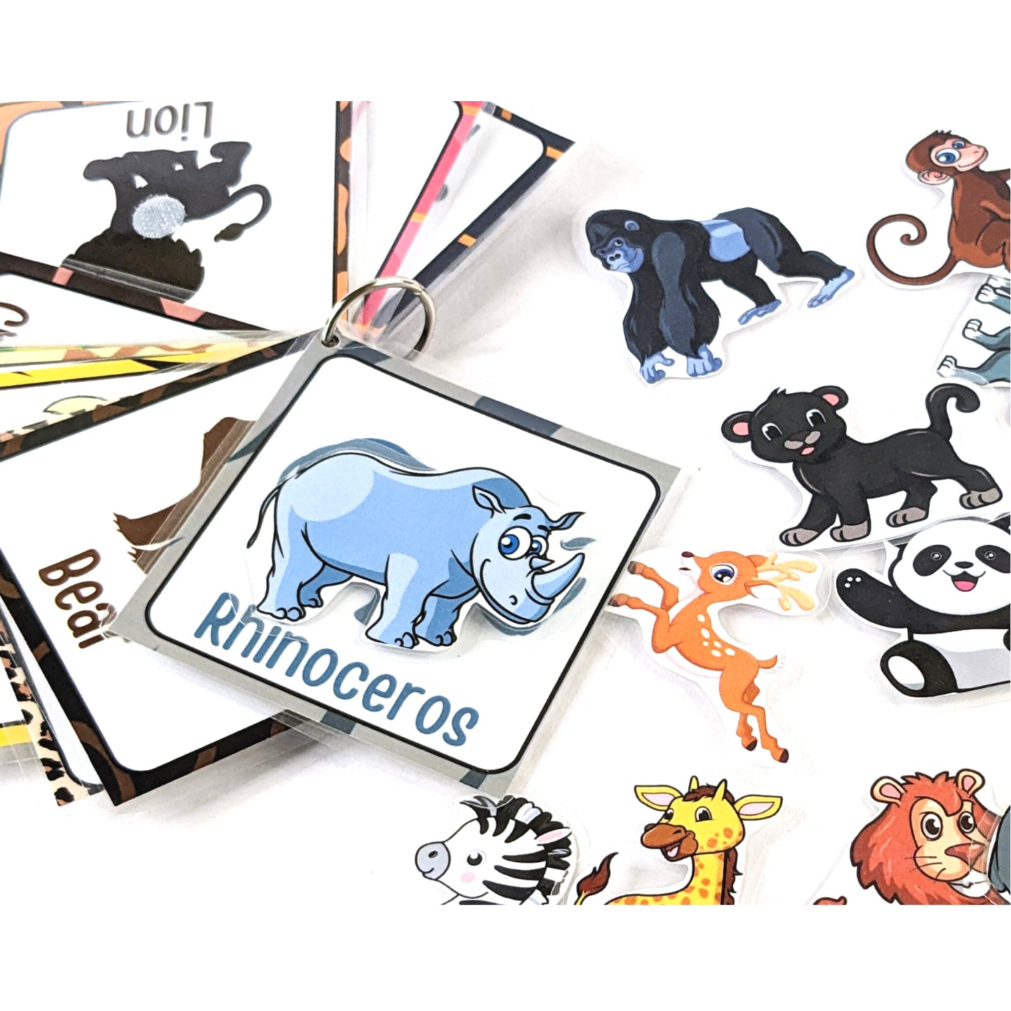Wild Animals Activity Flash cards