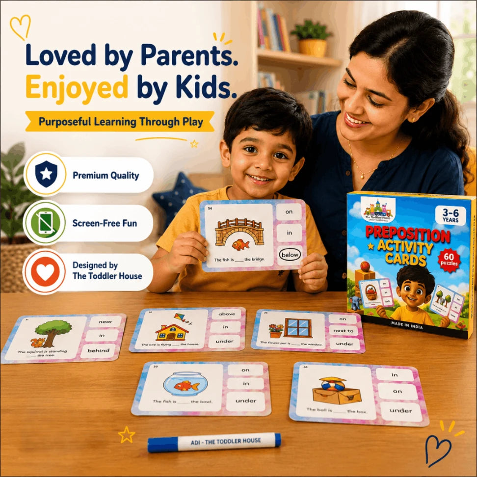 Screen-Free Learning Cards for Ages 3–6