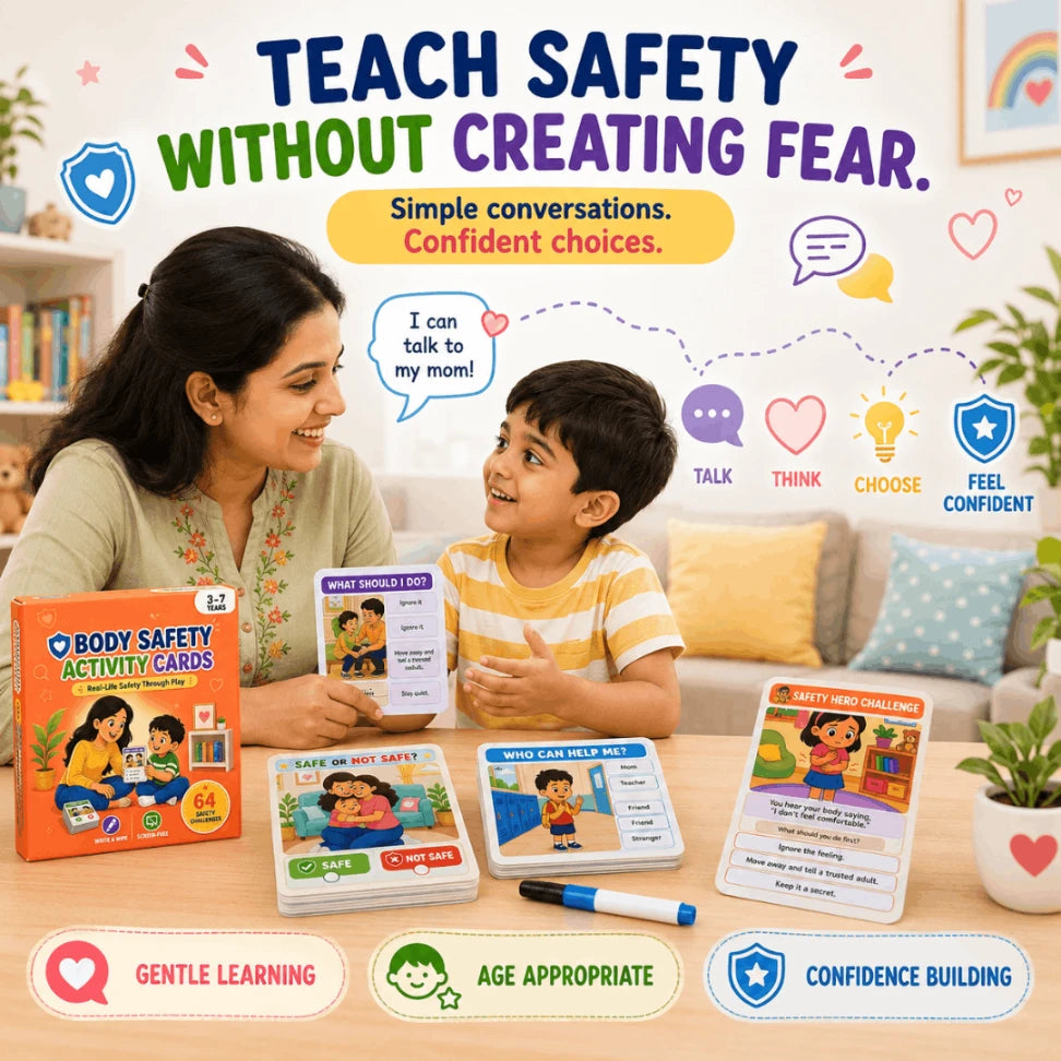 kids safety learning cards