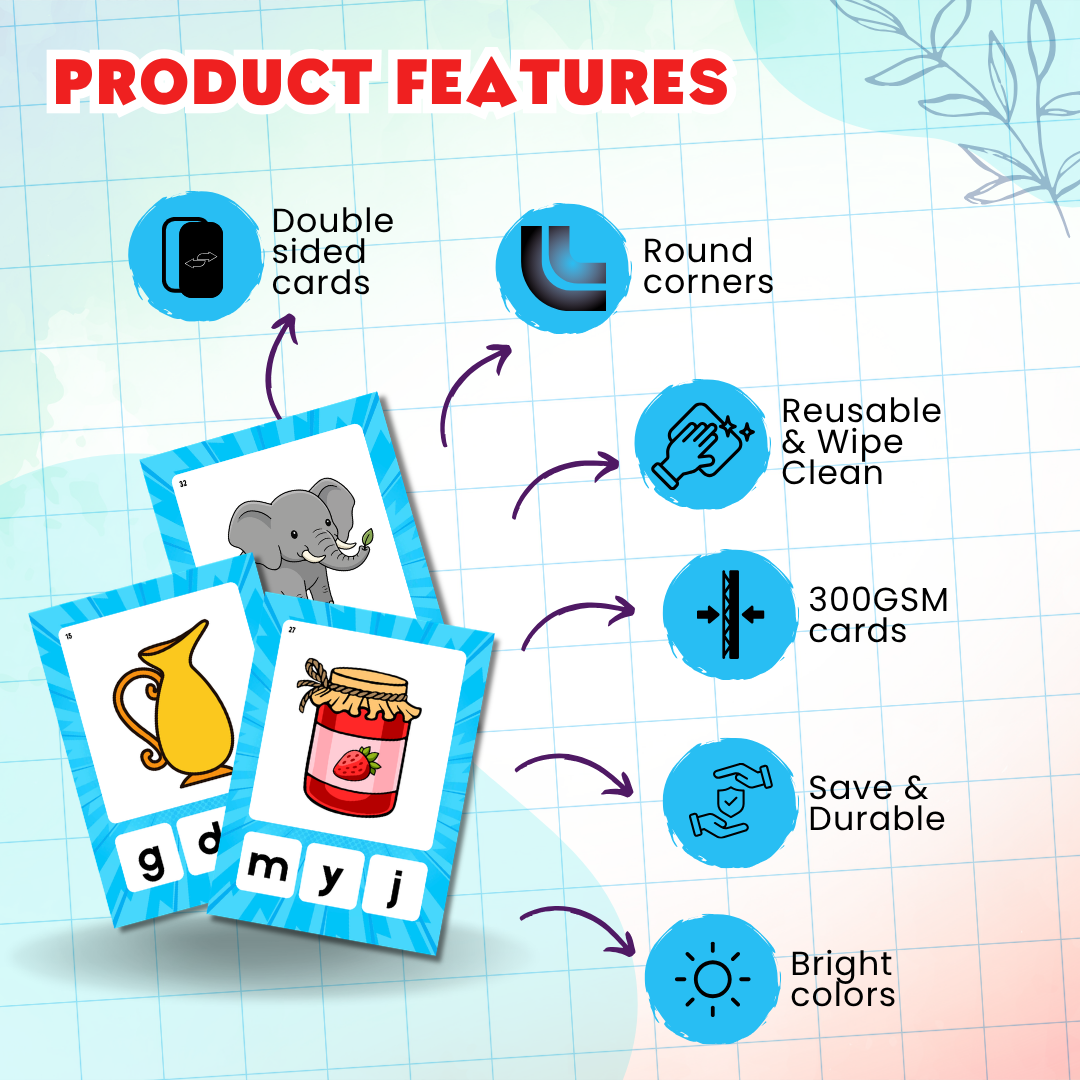 English phonics first sound learning game