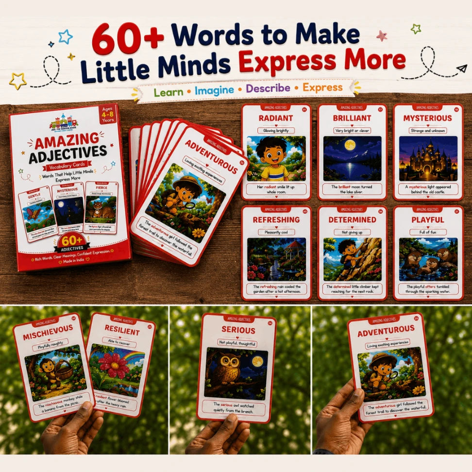 adjective flashcards for kids
vocabulary cards for kids