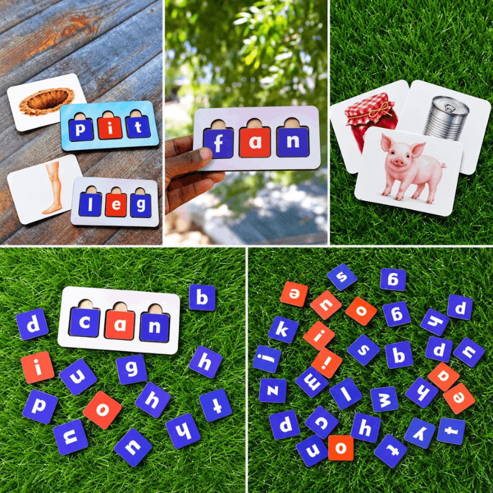 phonics spelling activity for preschool children