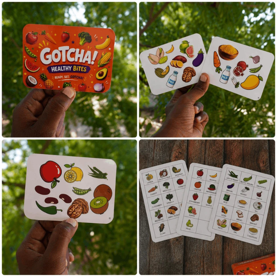 fruits and vegetables learning cards
