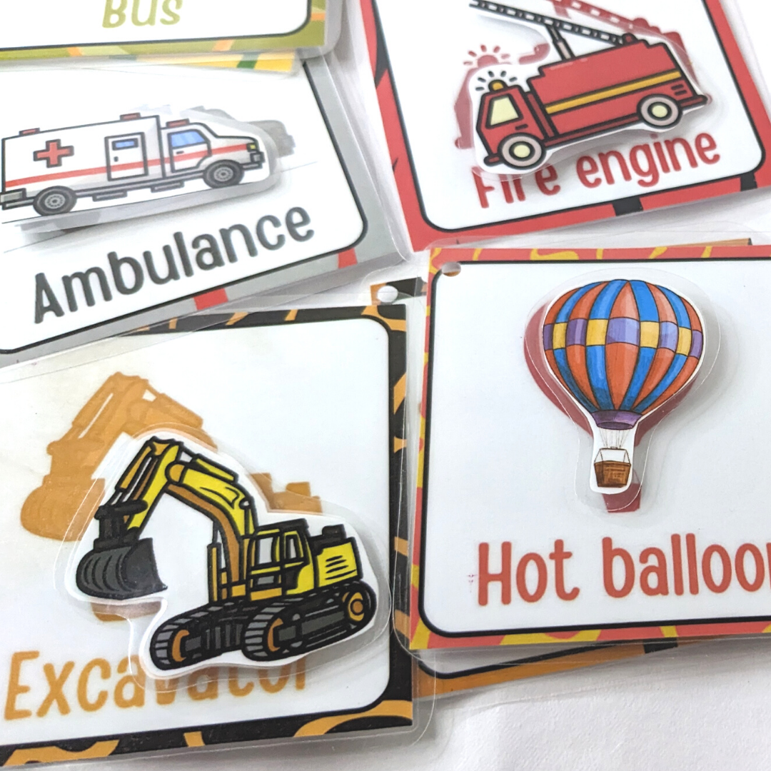Vehicles Activity Flash cards
