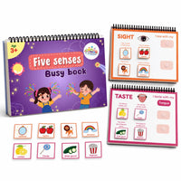 Five Senses Busy Book for Kids | Montessori Sensory Learning Activity Book | Reusable Preschool Toy (Age 2.5+)  Why this title wo