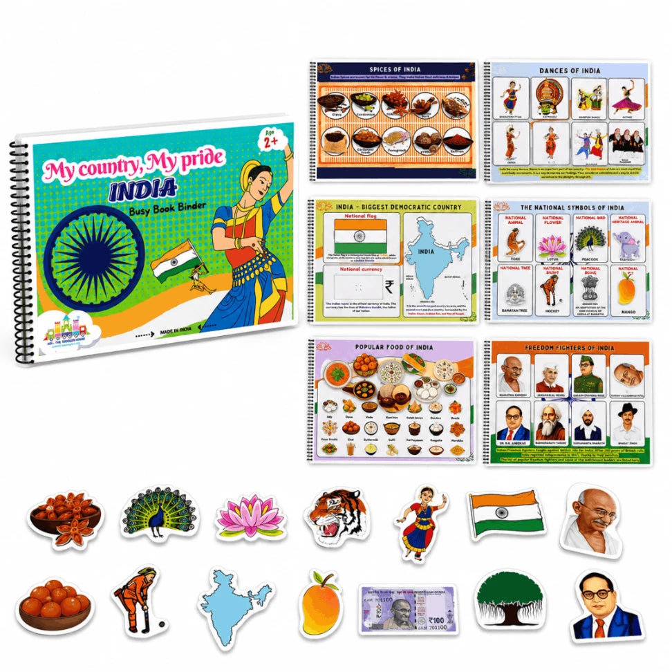 My Country, My Pride – India Busy Book for Kids | Preschool Learning Activity Book