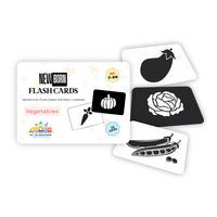 Newborn High-Contrast Vegetable Flashcards