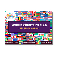 World Flags Flash Cards for Kids | 195 Countries, Capitals, Languages, Currencies & Landmarks | Geography Learning Cards