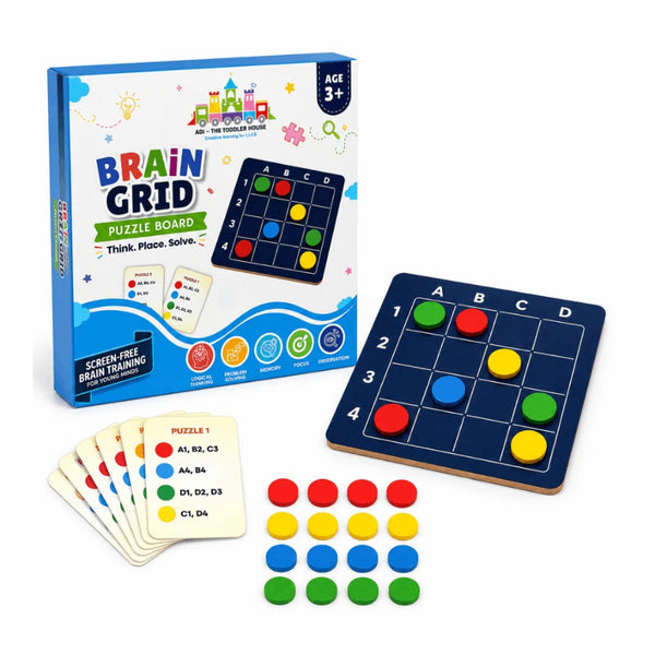 Brain Grid Puzzle Board