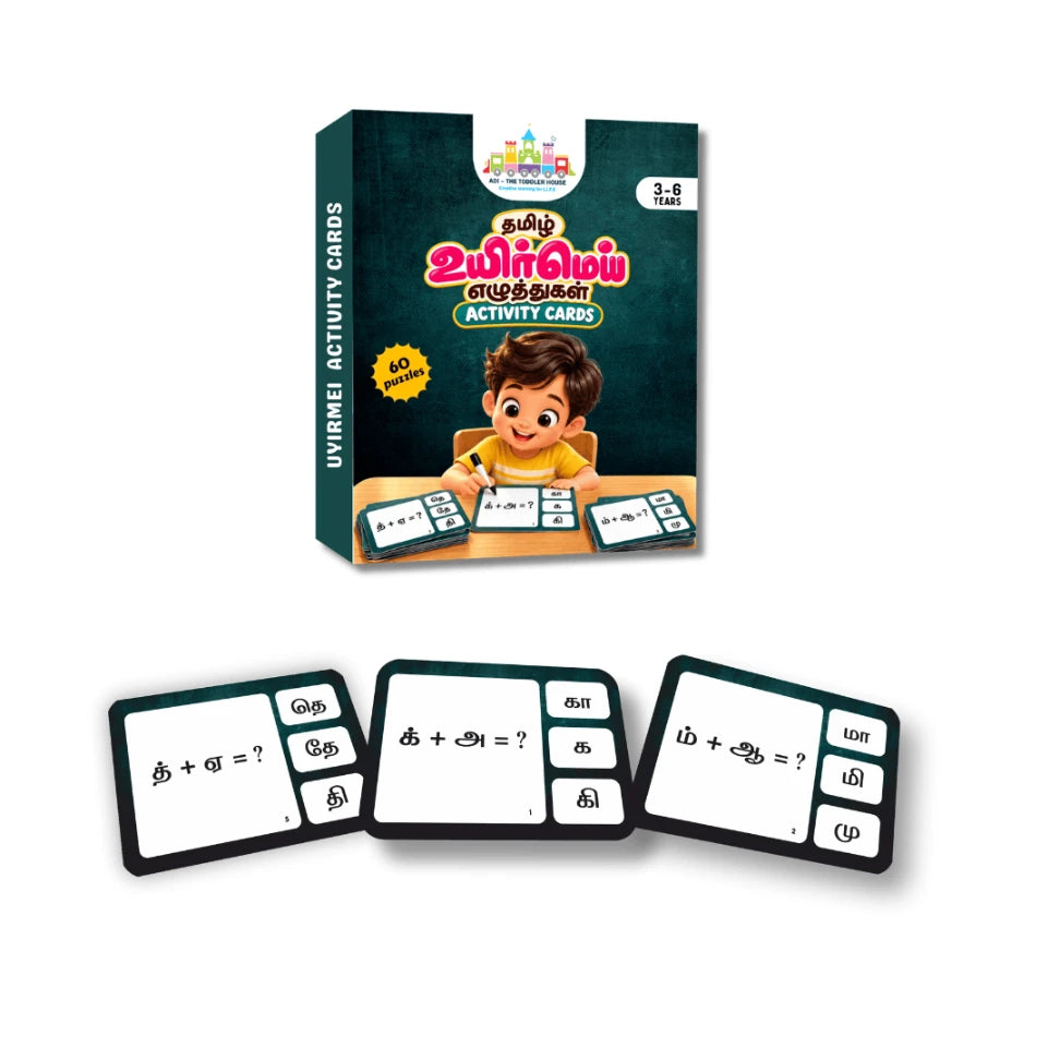 Tamil Uyirmei Ezhuthukkal learning cards