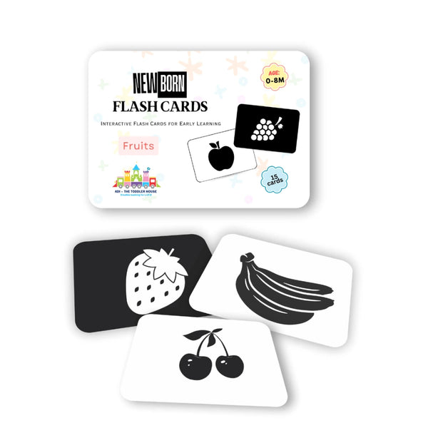 Newborn High-Contrast Fruit Flashcards