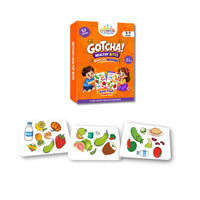 Gotcha! Healthy Bites – Food Matching Card Game for Kids | Educational Preschool Game | Screen-Free Learning Activity | 3+ Years