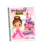 Princess House Pretend & Play Busy Book | Reusable Montessori Activity Book for Kids (3–6 Years)
