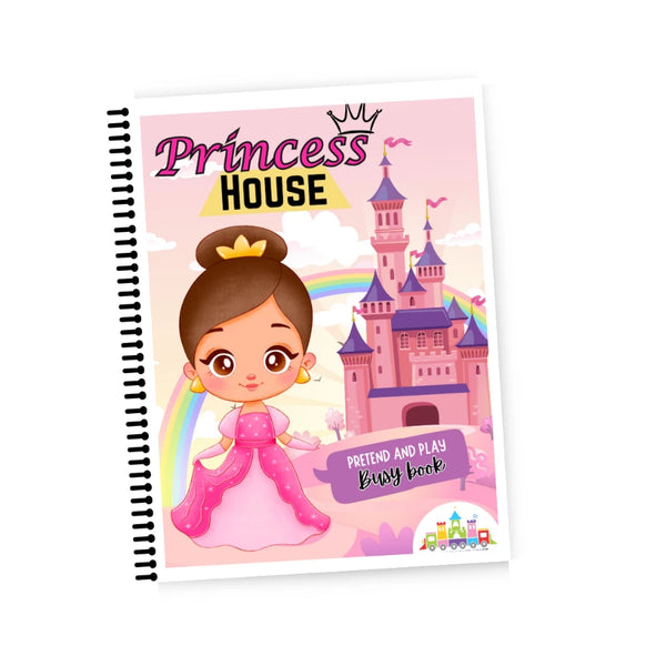 Princess House Pretend & Play Busy Book | Reusable Montessori Activity Book for Kids (3–6 Years)