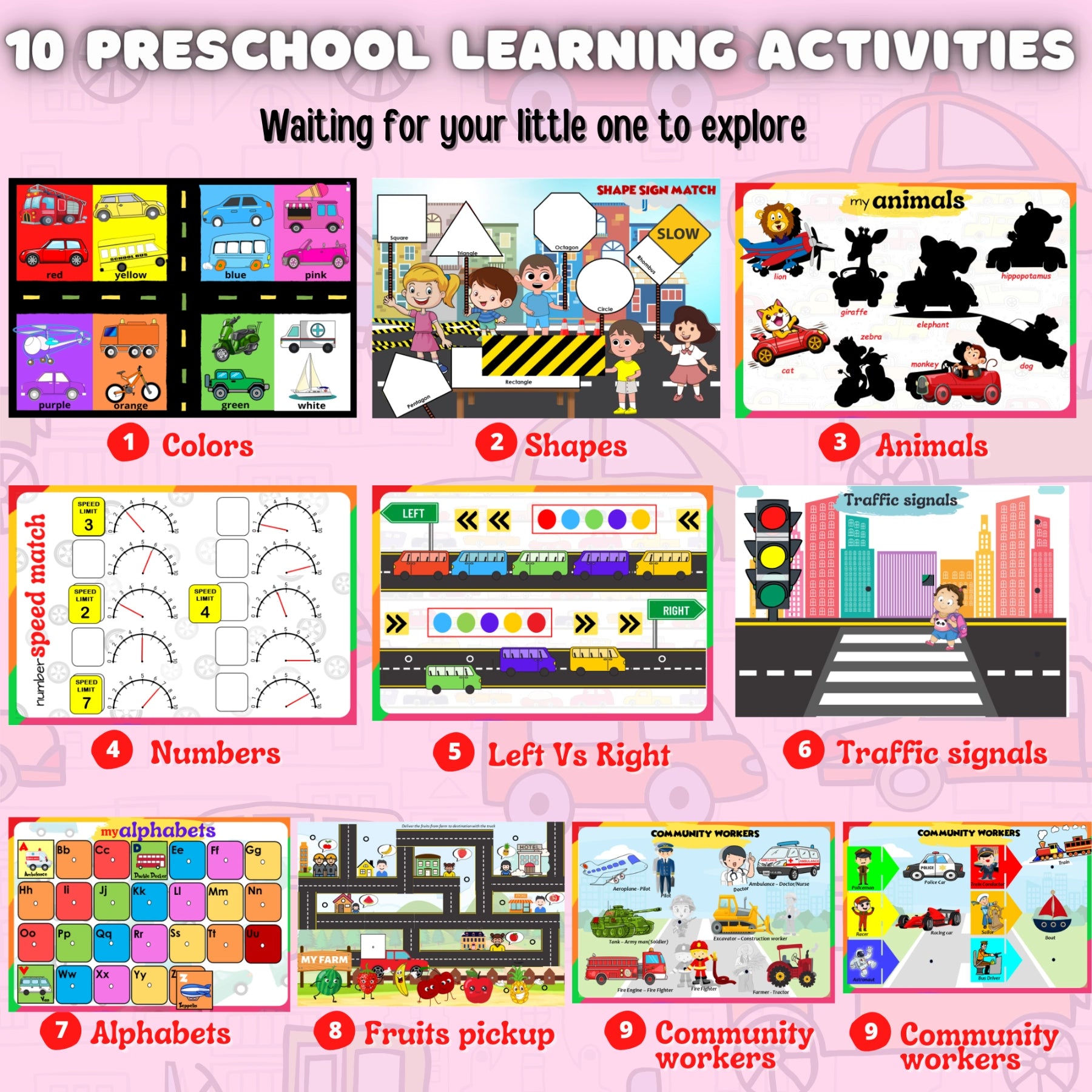 FAST & FURIOUS – Vehicle themed preschool busy book