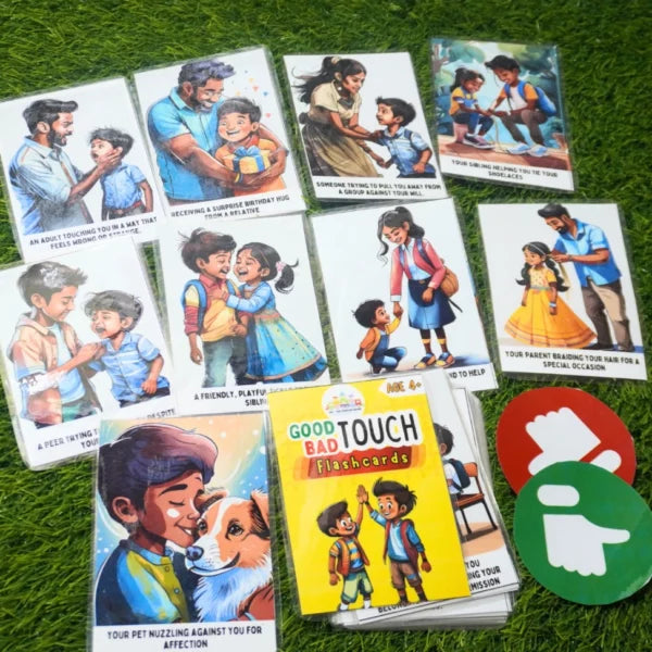 Good and Bad touch Flash cards