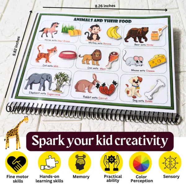 Animal safari activity book – Preschool busy book