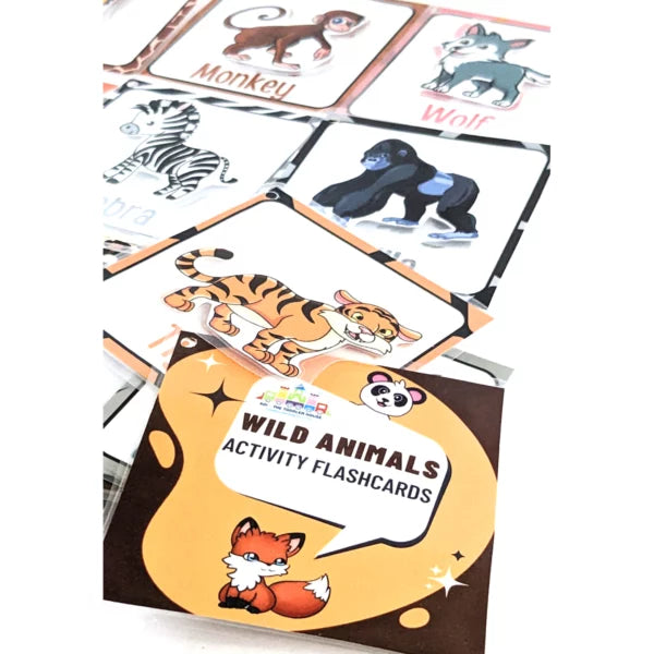 Wild Animals Activity Flash cards