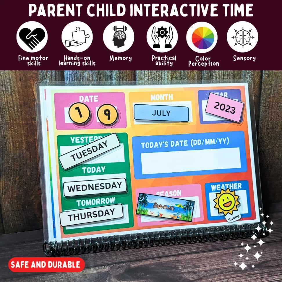 Interactive calendar for kids