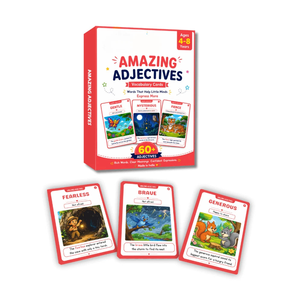 adjective flashcards for kids ages 4 to 8